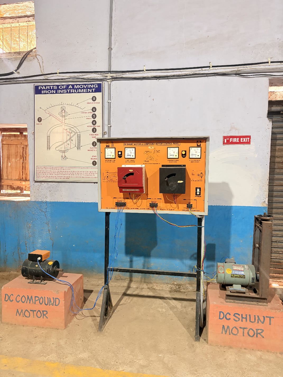 DC compound and shunt motor control panel